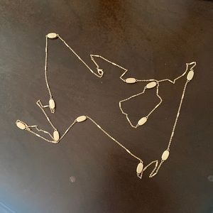 Kendra Scott Franklin Long Necklace in Rose Gold